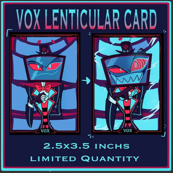 Hazbin Hotel Vox Lenticular Card
