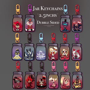 Hazbin Hotel Keychain Jars