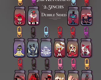 Hazbin Hotel Keychain Jars