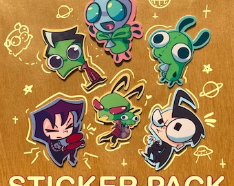 Invader Zim Sticker Pack