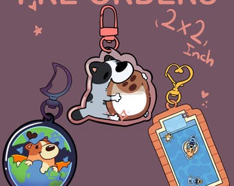 Bluey keychain Shakers