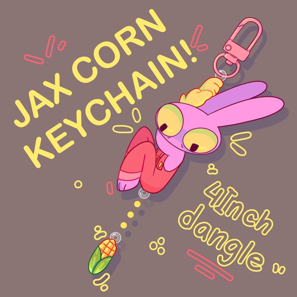 TADC Jax Corn Nyckelring Den Fantastiska Digitala Cirkusen (INHAND)