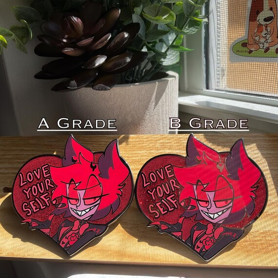 Hazbin Hotel Alastor Valentines Pin ( INSTOCK ) - Etsy