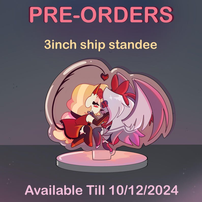 Hazbin Hotel Ship Standees Chaggie