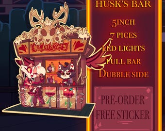 Husk Bar Led Light standee Hazbin Hotel (PRE-ORDERS)