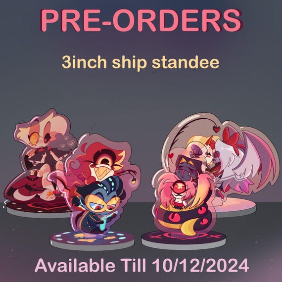 Hazbin Hotel Ship Standees ( PRE-ORDERS)