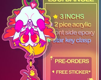 Hazbin Hotel Lucifer Keychain Acrylic (PRE-ORDERS)
