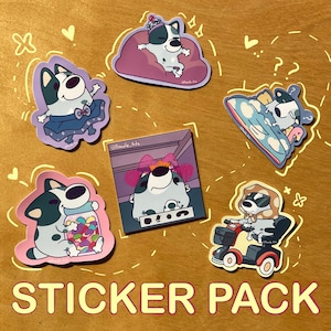 Bluey Muffin Sticker Pack