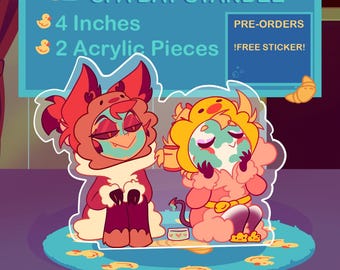 Hazbin Hotel Lucifer Alastor Spa Day Standee ( PRE-ORDERS)