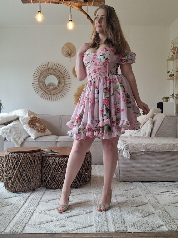 Enchating Chiffon Corset Dress