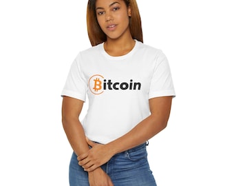 Bitcoin Logo Unisex T-Shirt, Währung T-Shirt, Krypto Merchandise, BTC Shirt, Blockkette Kleidung, Digitale Währung Top
