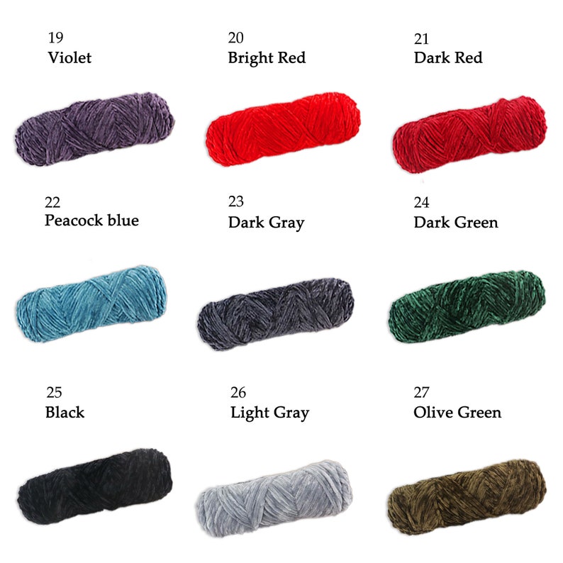 42 Colors Velvet Soft Yarn 95 gram,Velvet Yarns Amigurumi Doll Animal, Gradient aquspoly acrylic and cotton for knitting and crocheting zdjęcie 5