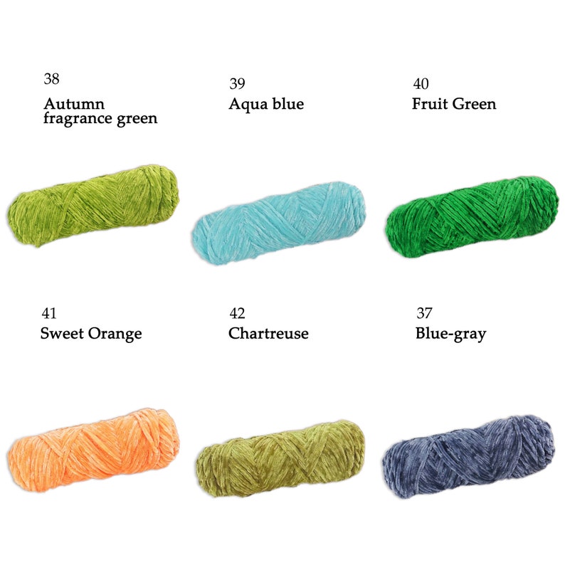 42 Colors Velvet Soft Yarn 95 gram,Velvet Yarns Amigurumi Doll Animal, Gradient aquspoly acrylic and cotton for knitting and crocheting zdjęcie 7