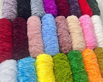 42 couleurs de fil de velours doux 95 g, fils de velours amigurumi poupée animal, acrylique aquspoly dégradé et coton pour tricoter et crocheter