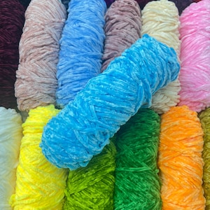 42 Colors Velvet Soft Yarn 95 gram,Velvet Yarns Amigurumi Doll Animal, Gradient aquspoly acrylic and cotton for knitting and crocheting zdjęcie 2