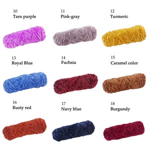 42 Colors Velvet Soft Yarn 95 gram,Velvet Yarns Amigurumi Doll Animal, Gradient aquspoly acrylic and cotton for knitting and crocheting zdjęcie 4
