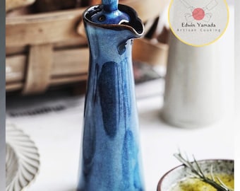 Handcrafted Japanese Soy Sauce Dispenser | Ceramic Oil Bottle