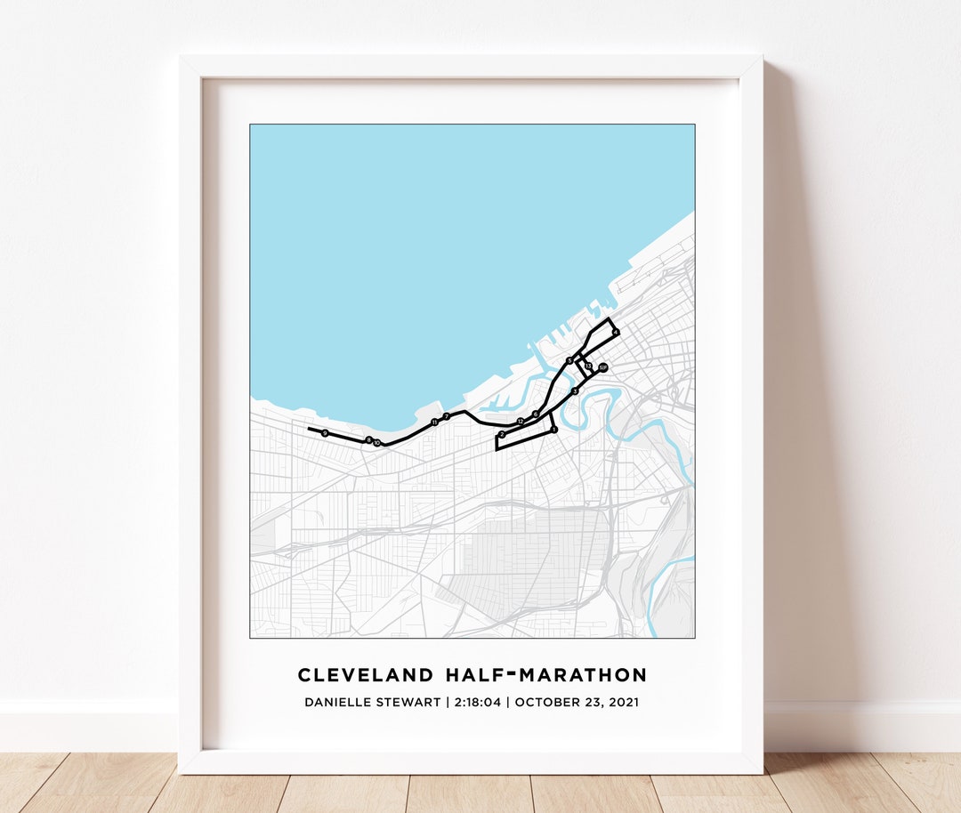Cleveland Half Marathon Course Map 2025 