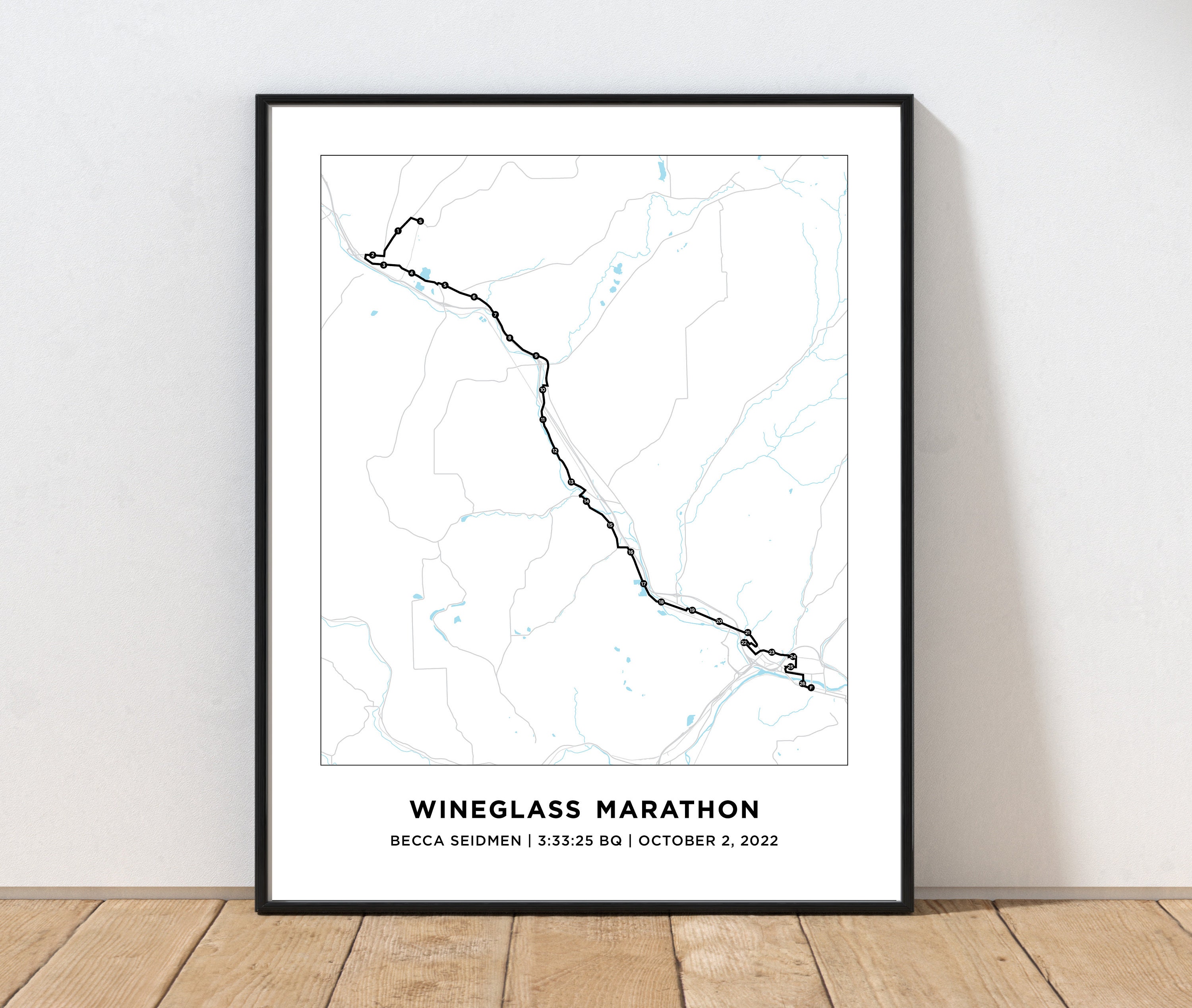 Wineglass Marathon Course Map Personalized Wineglass Etsy Wineglass Marathon Course Map Personalized Wineglass Etsy
