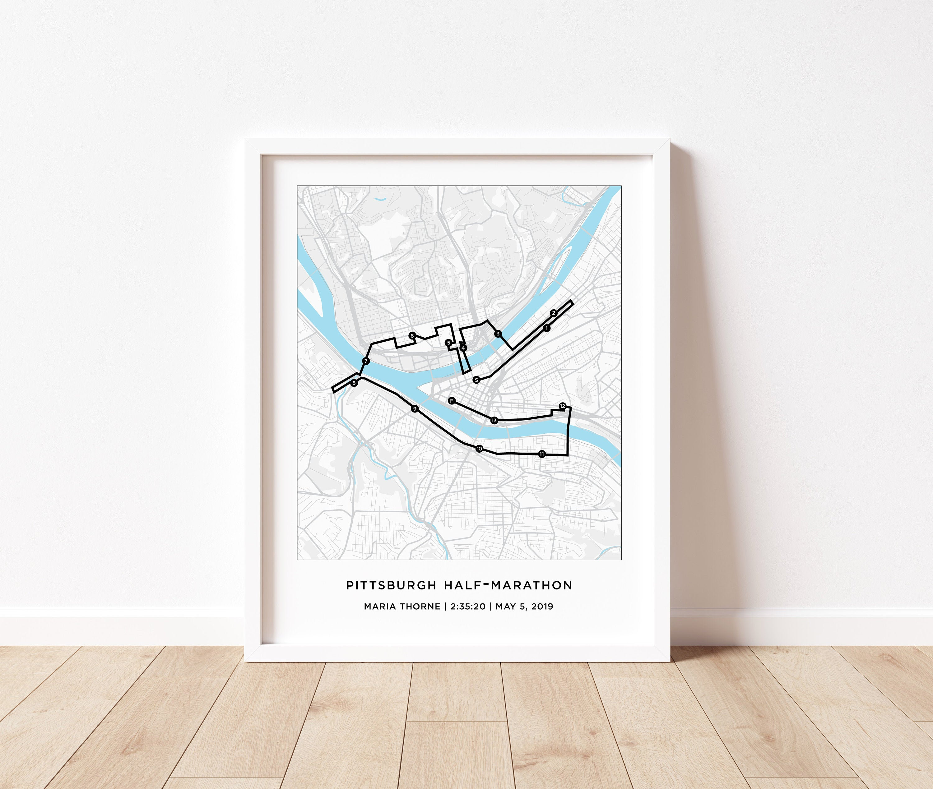 Pittsburgh HalfMarathon Course Map Personalized Pittsburgh Etsy Pittsburgh HalfMarathon Course Map Personalized Pittsburgh Etsy