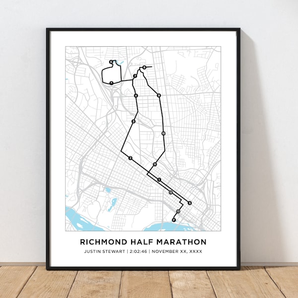 Richmond Map - Etsy