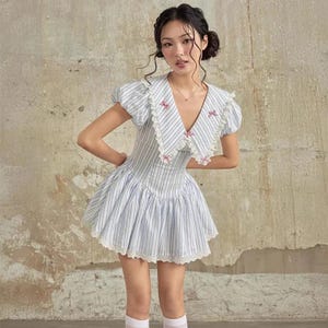 collar skater dress Plus Size - Collared Mini Skater Dress