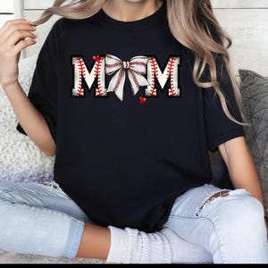 Baseball Mom Shirt Personalized Baseball Mom Gift Baseball Mama Tshirt for Game Day Baseball Mom T-Shirt  Baseball Tee for Mom
