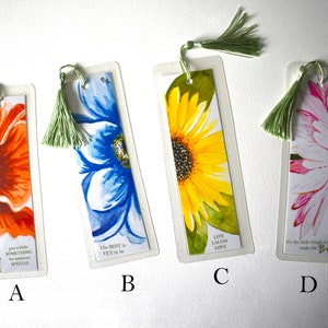 Flower Bookmarks | Watercolor Print | Original Artwork | Artistic Gift | Bookmark | Floral | Nature |