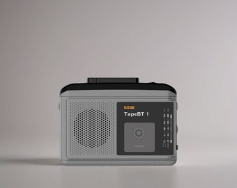 Lecteur de cassettes Bluetooth portable avec radio FM/AM et haut-parleur intégré