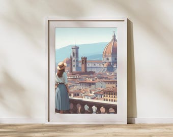 Florence Duomo Art Print: Italian Cityscape Travel Decor (Digital Download)