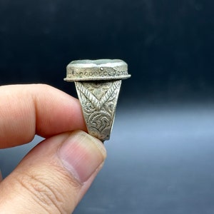 Beautiful Ancient Roman King Intaglio Silver Coated Ring - Etsy