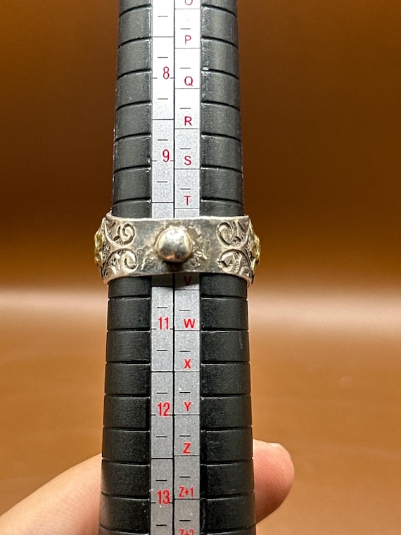 Authentic Ancient Near Eastern Silver Ring With L… - image 10