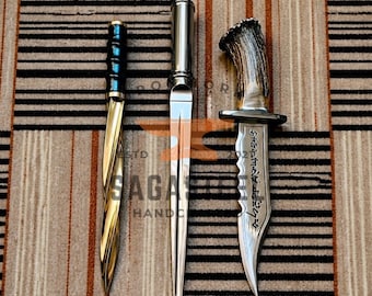 Famous Supernatural Prop Replica Set of 3 | Angel Blade, Archangel Blade Demon's Ruby's Knife Replica | Screen Accurate TV Show Prop