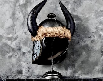 Casque Conan le barbare – Casque cosplay fait main – Accessoire de costume barbare guerrier – Armure cosplay Conan – Casque GN Viking Fantasy