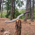 Ancient Egyptian Khopesh Sword, Pharaoh Sword for Military Use, 20" Handmade Knife from Carbon Steel Blade, Egyptian Cosplay Gift for Him