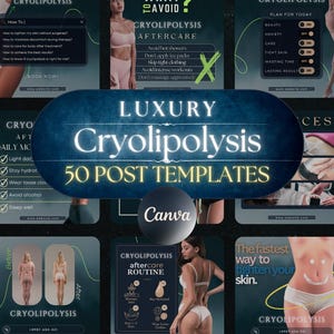 Body Contouring Instagram Templates | CoolSculpting Instagram Templates | Cryolipolysis Templates | Bodysculpting | Aesthetic Medspa