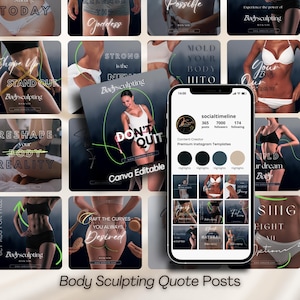 Frases sobre escultura corporal: 50 plantillas para publicaciones de Instagram de Medspa