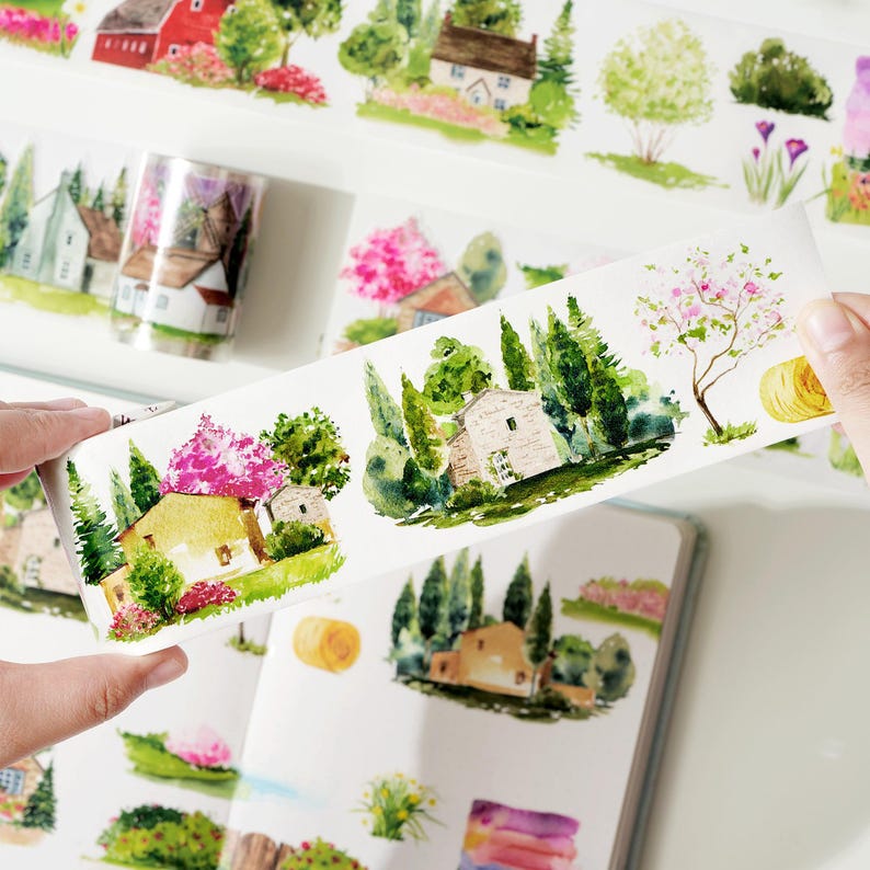 Precut Spring Awakening Wide Washi/pet Tape Etsy UK