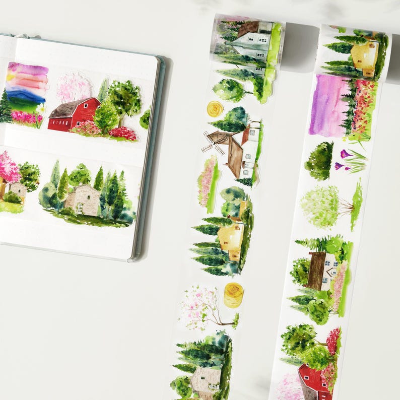 Precut Spring Awakening Wide Washi/pet Tape Etsy UK