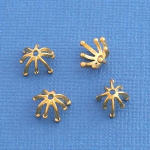 Raw Brass Bead Cap, Large Brass Bead Cap, Jewelry Making Bead Cap, Brass Bead Cap for DIY Jewelry Making Supply