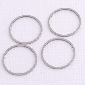 Stainless Steel Round Jewelry Link, Silver Round Jewelry Connector, Jewelry Making Connector Supply, Silver Link for Jewelry Making