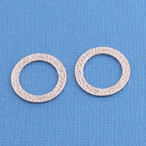Stainless Steel  Round Texture Jewelry Link, Silver Round Jewelry Connector, Jewelry Making Connector Supply, Silver Link for Jewelry Making