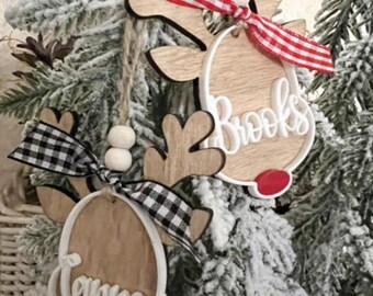Ornamento renna personalizzato