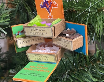 Twin Wizard Joke Shop Snackbox Christmas Ornament