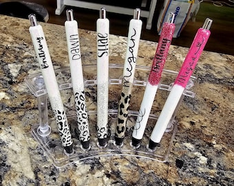 Glitter InkJoy Gel Pens || Custom Personalized Glitter Pens || Refillable Gel Pen || Personalized Custom Gifts