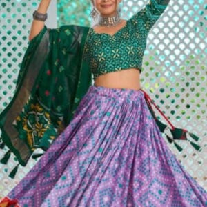 Pure Tussar Silk Chaniya Choli: Gold Weaving, Pre-Stitched Blouse (Size 34-38)