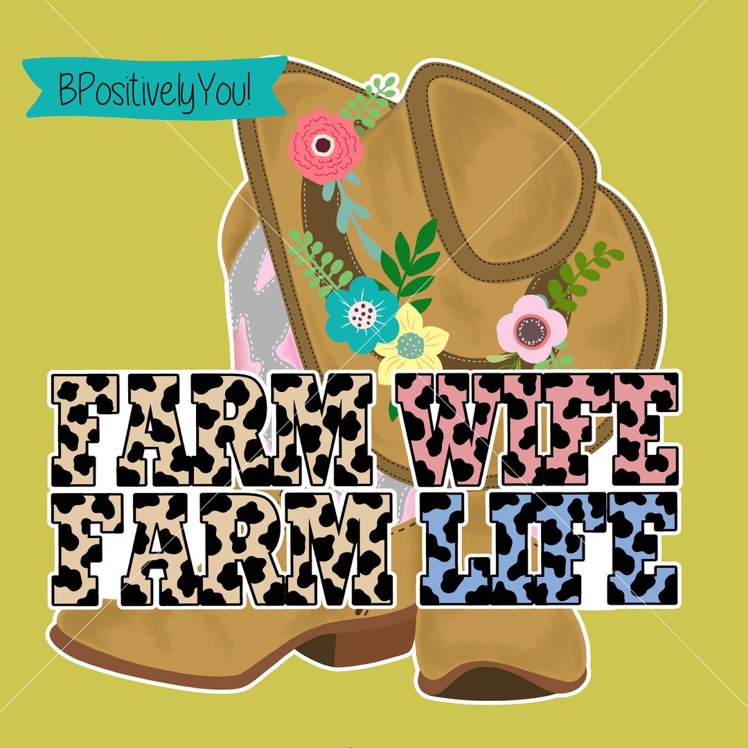 Htp Print Farm Wife Farm Life 600dpi Instant Download for Sublimation, HTP ...