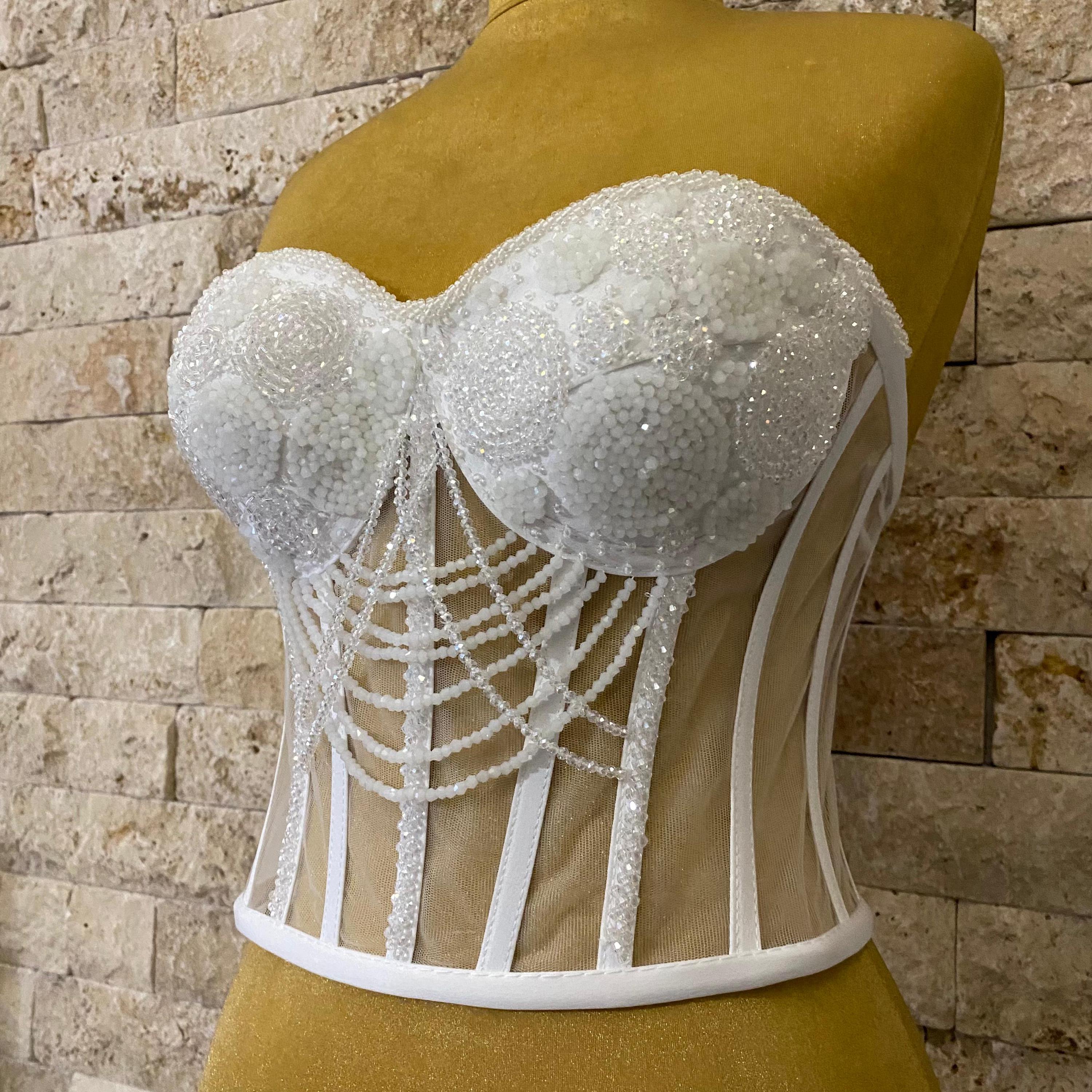 【未使用】AMERI RHOMBUS PEARL BUSTIE Ameri（アメリ）の「RHOMBUS PEARL BUSTIER（その他トップス