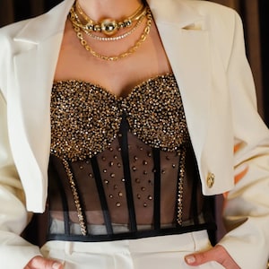 Crop Tube Corset Top. Set Tulle Mini Festival Bustier Top