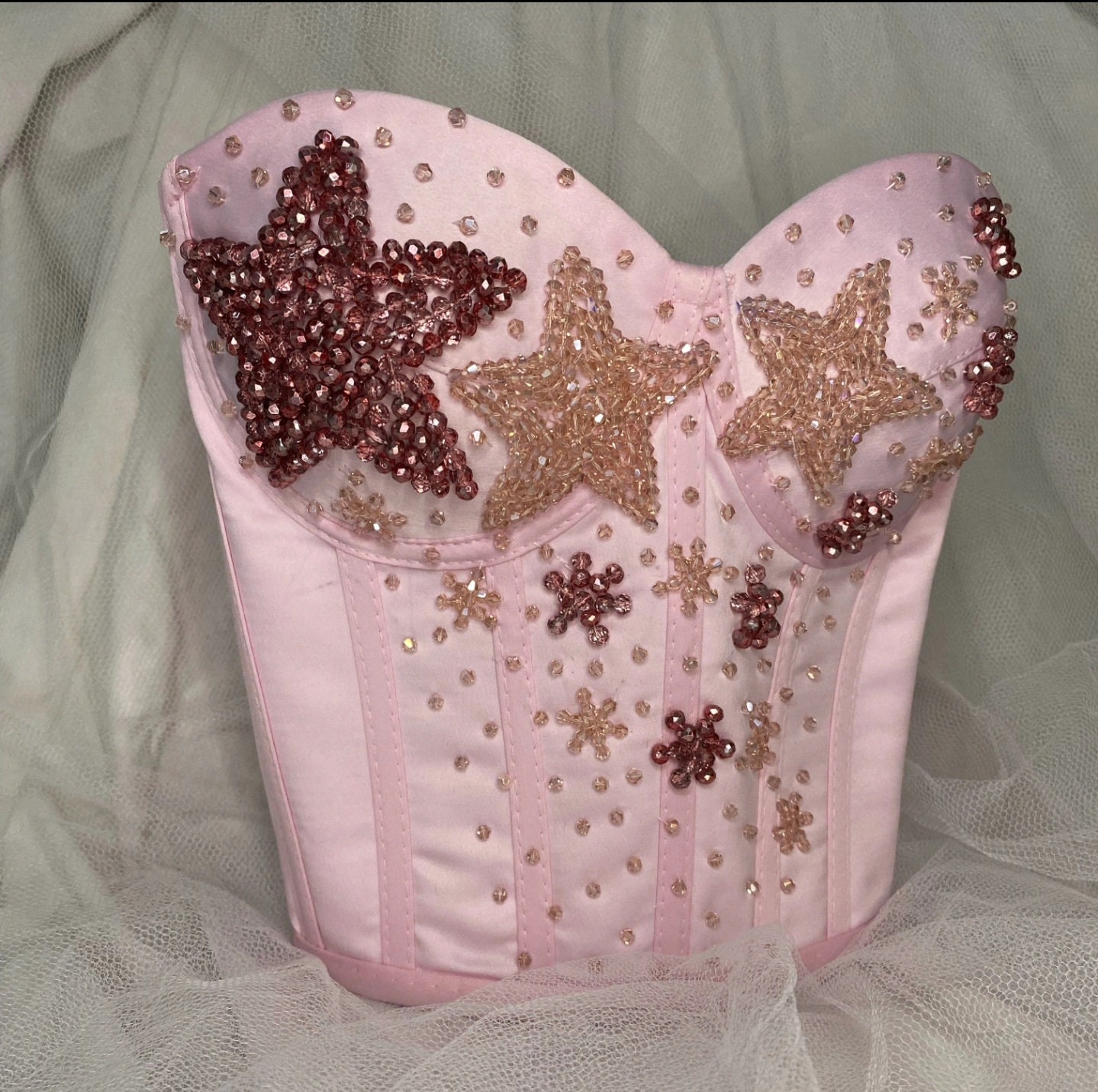 blinged out corset tops